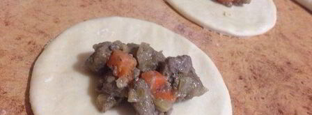 скороспелые пирожки с печенью и овощами. Шаг 7