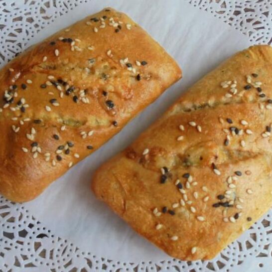 Рецепт закусочные пирожки с сыром на тесте с морской капустой