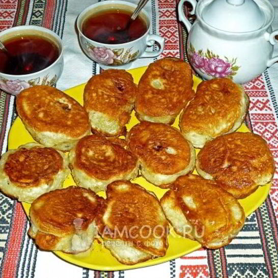 Рецепт жареные пирожки с абрикосами