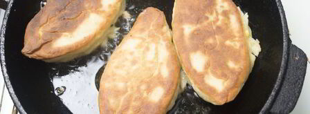 жареные пирожки с начинкой. Шаг 15