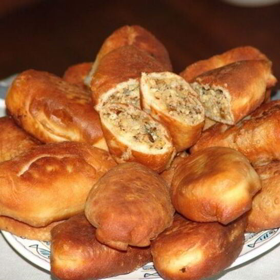 Рецепт жареные пирожки с требухой