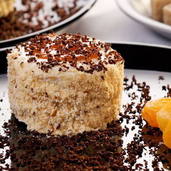 Рецепт ароматное абрикосовое пирожное