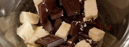 брауни со сливочным сыром и малиной. Шаг 2