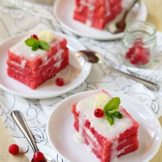 Рецепт клюквенное пирожное