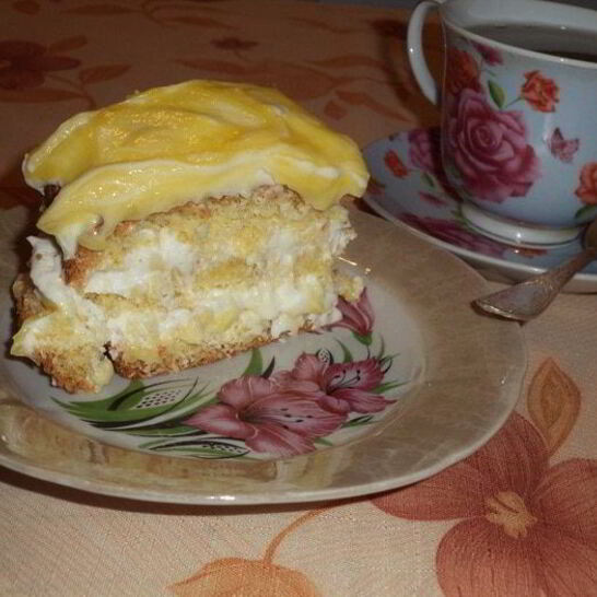 Рецепт лимонное пирожное