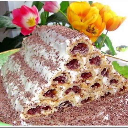 Рецепт медовые пирожные с вишнями