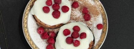 миндальные пирожные с малиной. Шаг 7