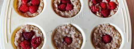 овсяные пирожные с малиной. Шаг 7