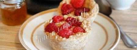 овсяные пирожные с малиной. Шаг 8