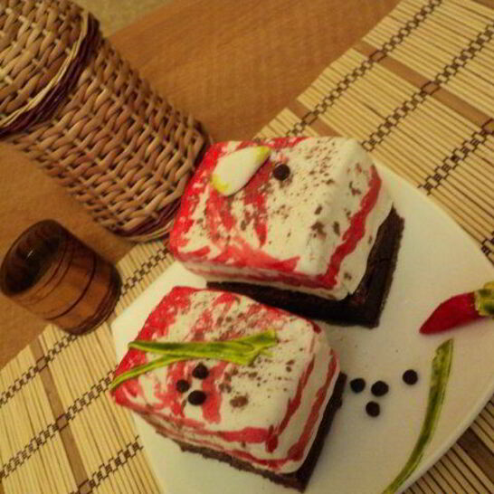 Рецепт пирожное бутерброд с салом