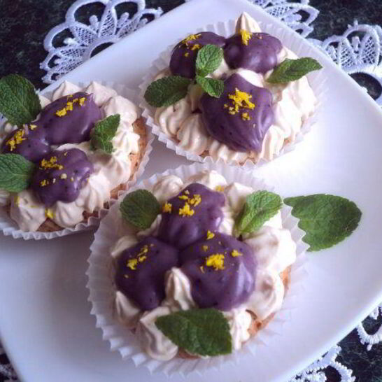 Рецепт пирожное фиалки