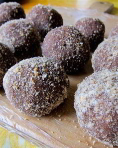 Пирожное Картошка с коньяком и грецкими орехами