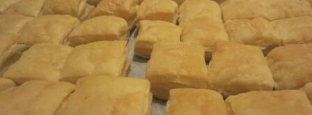 пирожное мини наполеончики из слоеного теста. Шаг 3