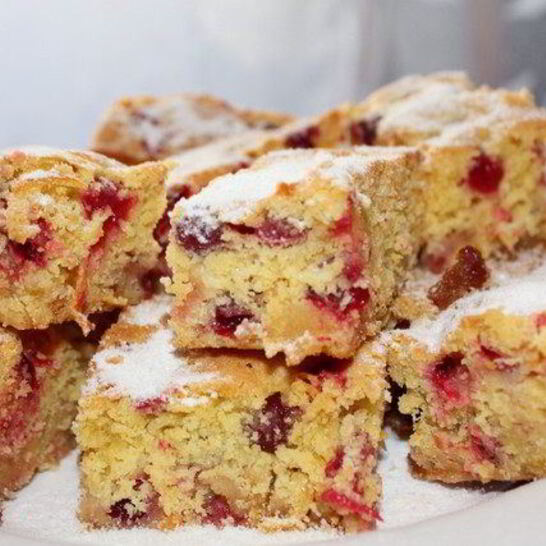 Рецепт пирожное с клюквой