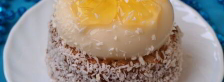 пирожное цветы под снегом. Шаг 4