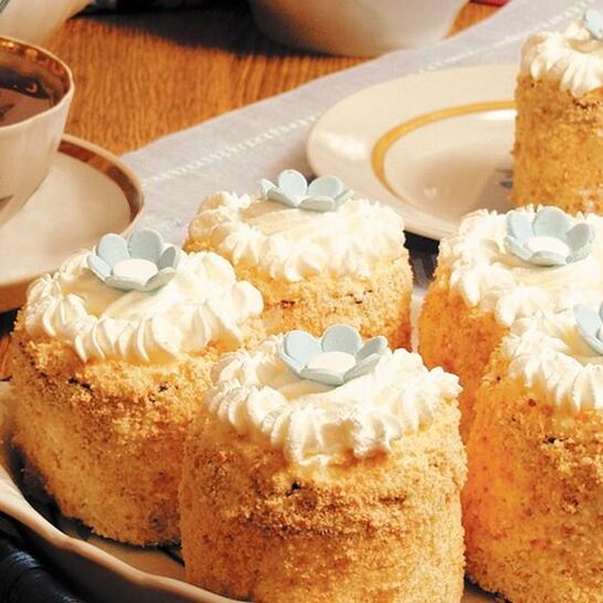 Рецепт пирожные из бисквитного теста