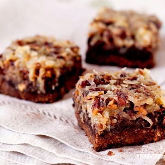 Рецепт пирожные с орехами и кокосовой стружкой