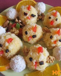 Пирожные цыплята