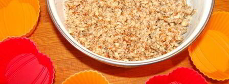 полезное миндальное пирожное с хурмой. Шаг 3