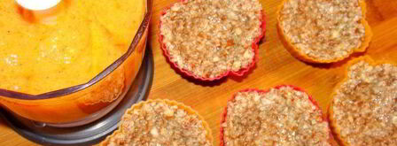 полезное миндальное пирожное с хурмой. Шаг 6