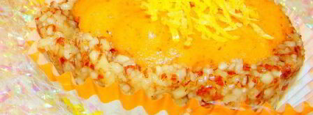 полезное миндальное пирожное с хурмой. Шаг 7