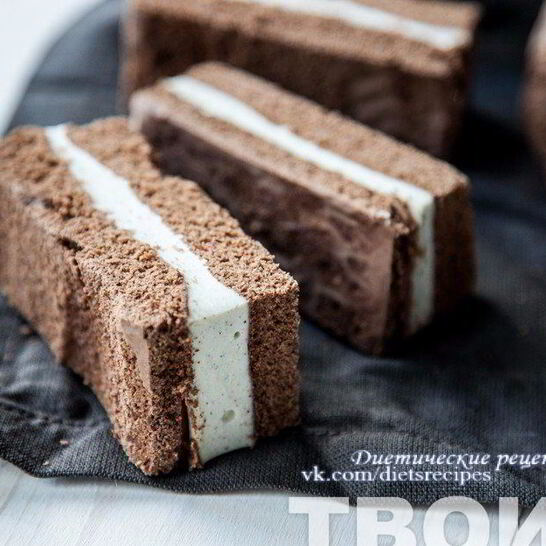 Рецепт правильное пирожное с творожной начинкой