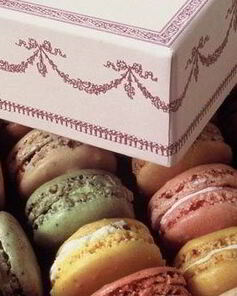 Шоколадно-миндальные пирожные макароны