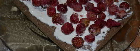 шоколадно-творожное пирожное с ягодами. Шаг 7