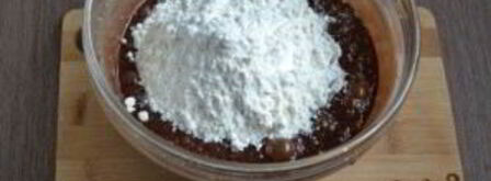 шоколадный брауни с вишней. Шаг 5