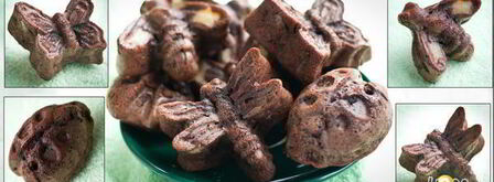 шоколадные пирожные с бананом. Шаг 2