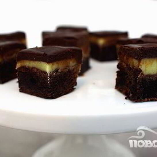 Рецепт шоколадные пирожные с мятным ликером