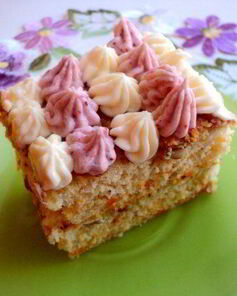 Тыквенно-ореховое пирожное