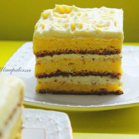 Рецепт тыквенное пирожное