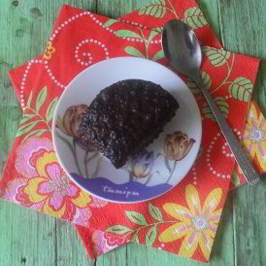 Рецепт винные брауни с грецким орехом