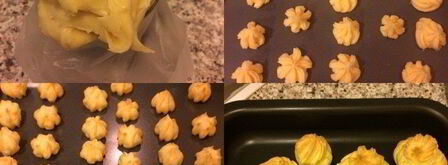 заварные пирожные с кремом и шоколадным соусом. Шаг 3