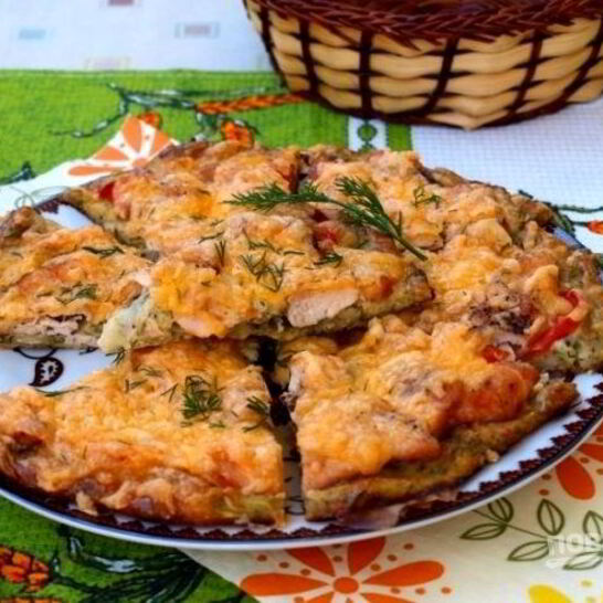 Рецепт аппетитная кабачковая пицца