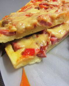 Быстрая пицца из сметанного теста