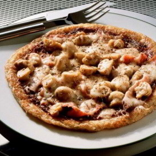 Рецепт грибная пицца с чоризо
