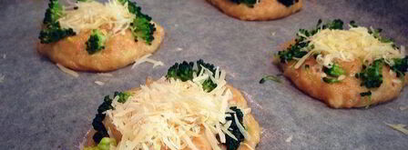 мини-пиццы на заварном тесте с пармезаном и брокколи. Шаг 5