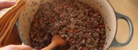 пицца болоньезе. Шаг 3