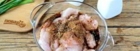 пицца из куриного филе с сыром и брокколи. Шаг 3