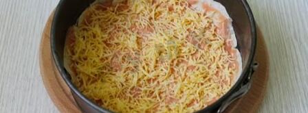 пицца из лаваша в духовке. Шаг 7