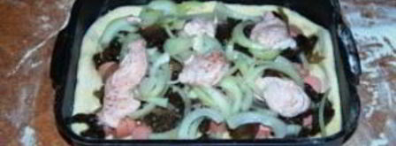 пицца из пирожкового теста. Шаг 7