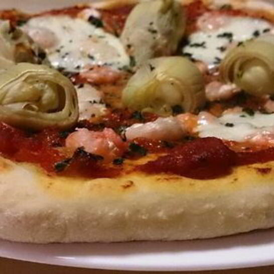 Рецепт пицца посейдон с артишоками и креветками