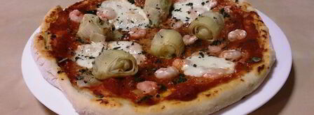 пицца посейдон с артишоками и креветками. Шаг 7