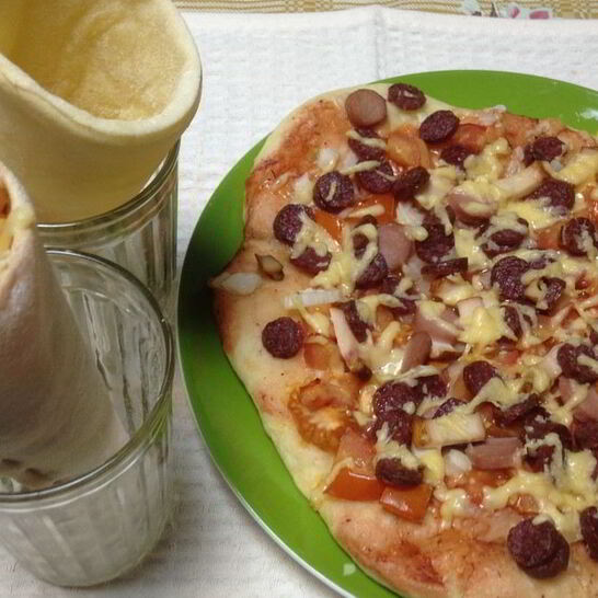 Рецепт пицца-рожок