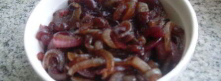 пицца с карамелизированным луком и яблоками. Шаг 4