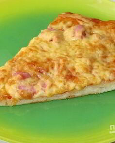 Пицца с колбасой на дрожжевом тесте