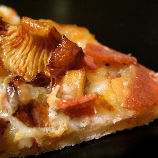 Рецепт пицца с лисичками