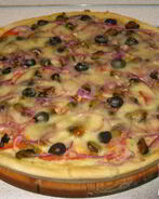 Пицца с мидиями